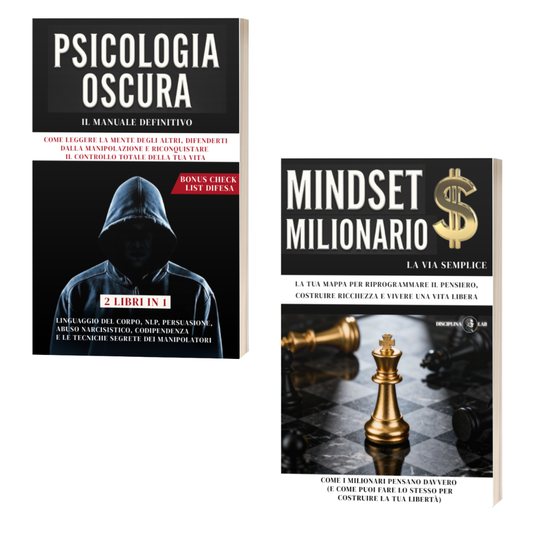 (BUNDLE 2 IN 1) PSICOLOGIA OSCURA+MINSET MILIONARIO